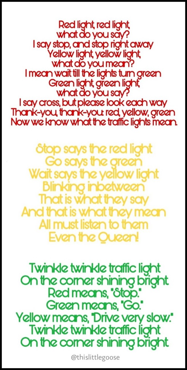 Traffic Light Songs for Toddlers